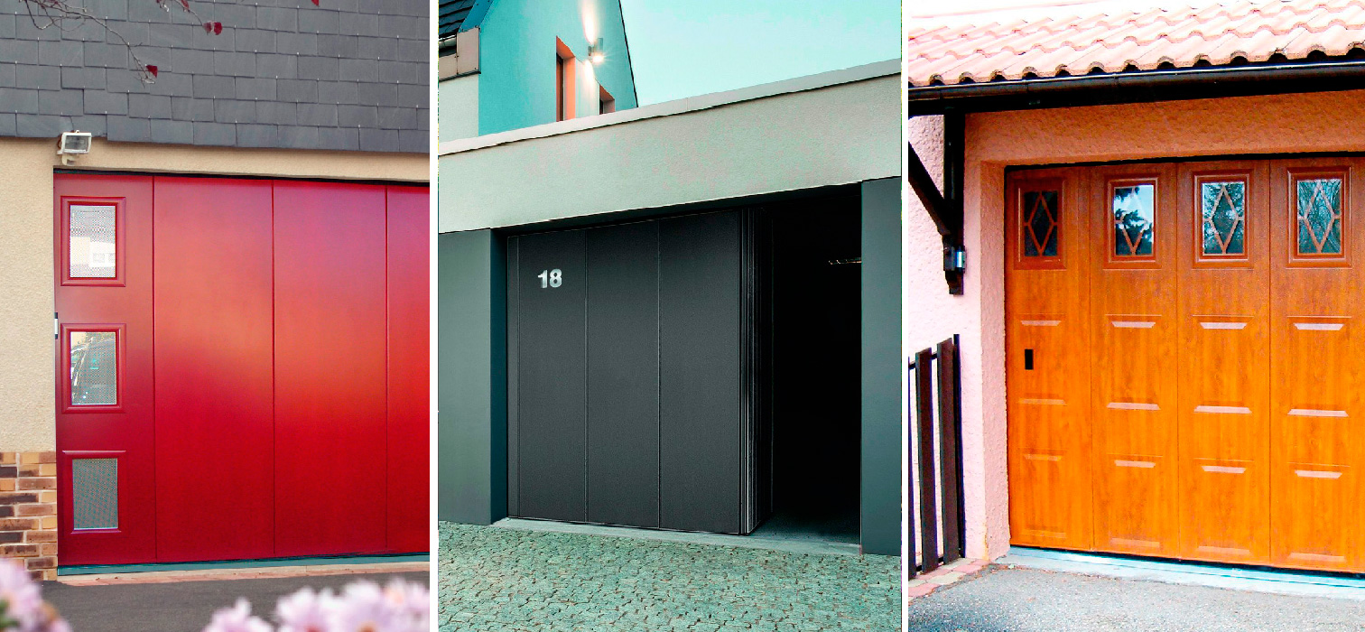 Portes de garage différents style et couleurs