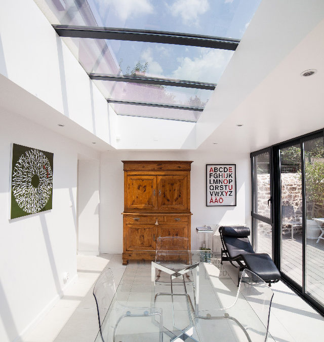 Bureau avec vue sur le jardin